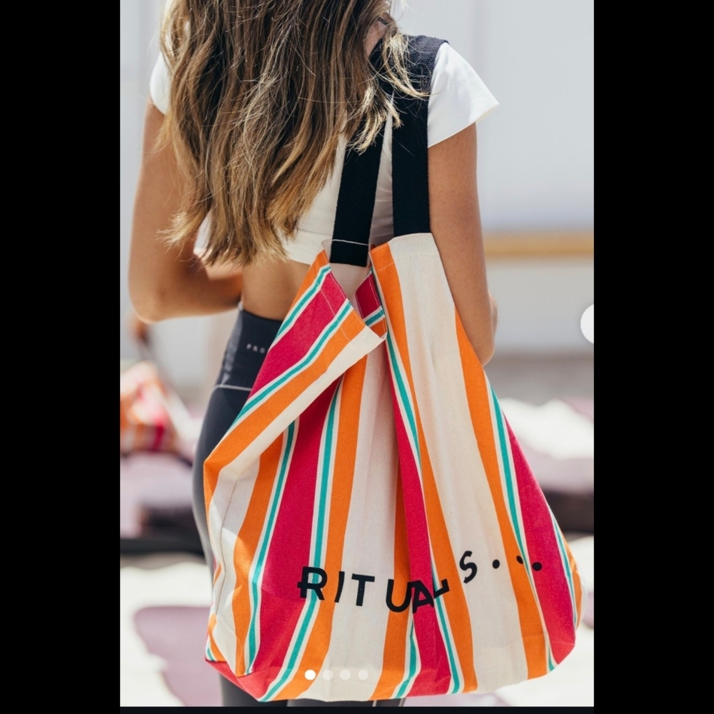 Rituals Striped Beach Tote NWT Amsterdam - Picture 3 of 4